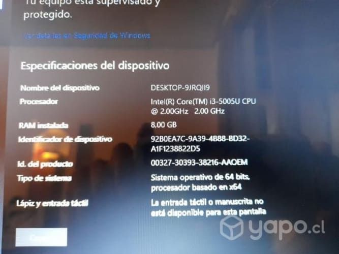 Notebook buen rendimiento Core i3