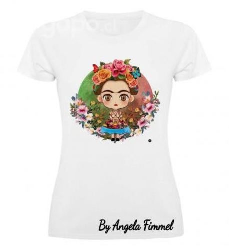 Polera estampada Frida Kahlo mujer moda cod01