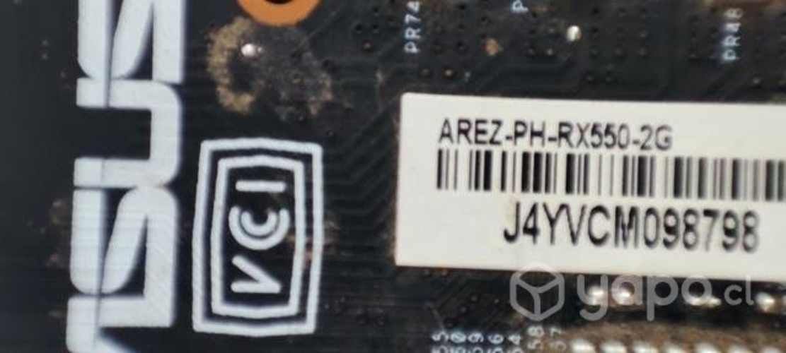 Tarjeta de video amd radeon rx550 asus