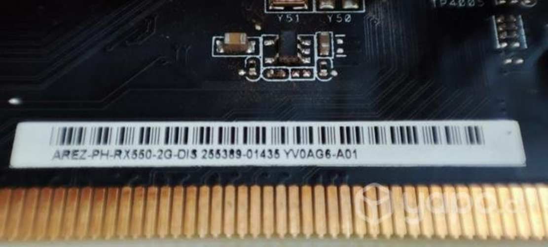 Tarjeta de video amd radeon rx550 asus