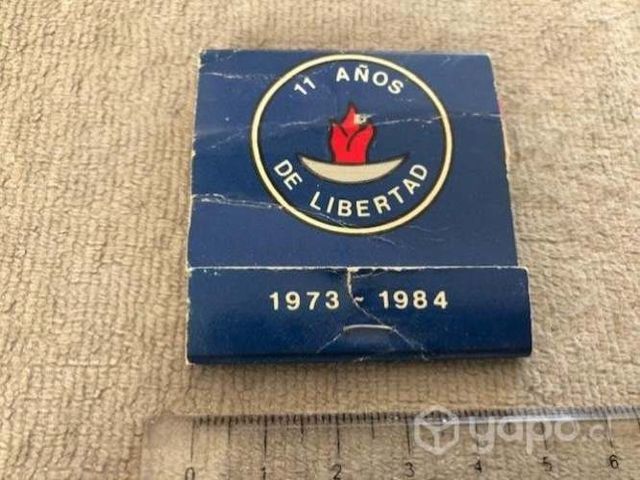 Cajetilla fósforos conmemorativa al 11 septiembre