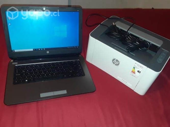 Laptop e impresora