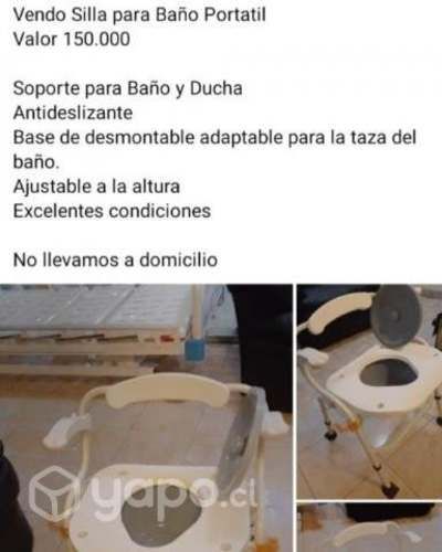 Cama clínica, silla de ruedas, silla de baño y duc