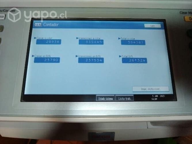 Impresora láser Ricoh mp c 3501