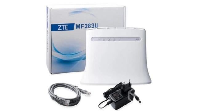 Router para usar con chip, sim 4g lte zte mf-283u