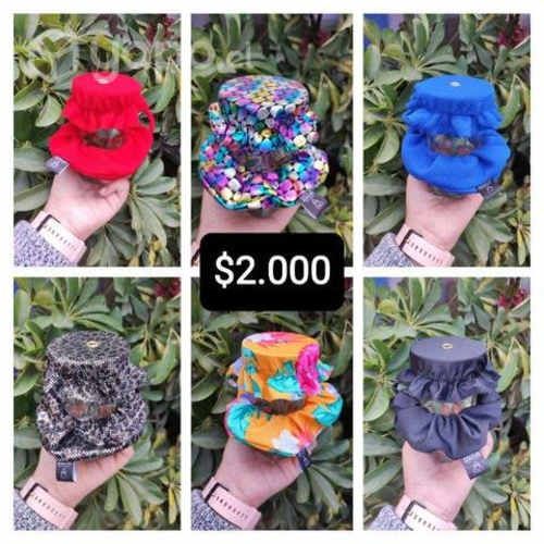 Scrunchies con tapa vasi