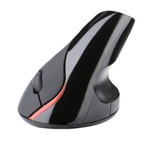 Mouse Vertical Recargable USB Negro