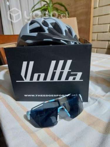 Casco bicicleta nuevo (voltta) + lentes unisex M