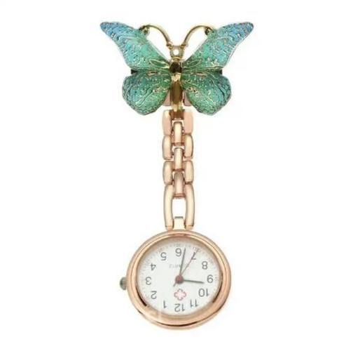 Reloj de bolsillo con forma de mariposa