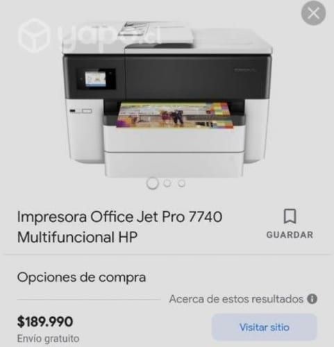 Impresora HP Officejet pro 7740