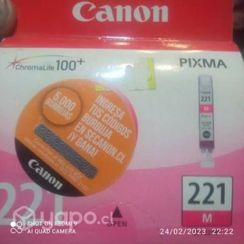 Tinta canon 221 Magenta original