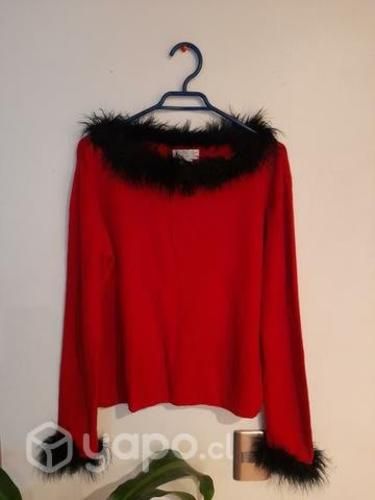 Chaleco o Poleron de lana Con piel talla XL