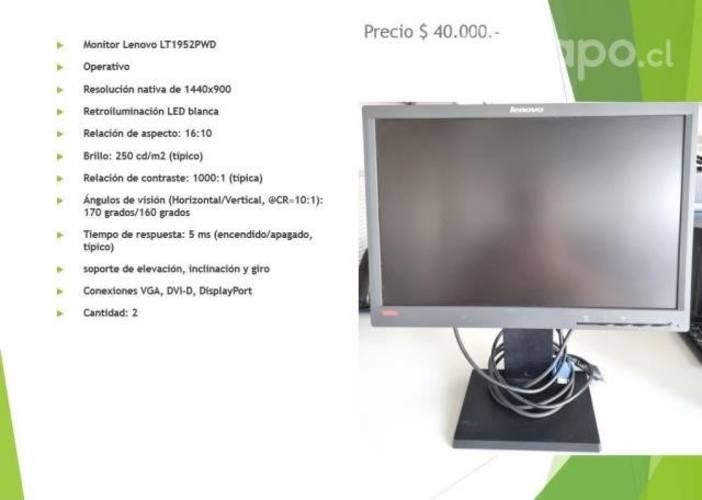 Monitor lenovo lt1952pwd