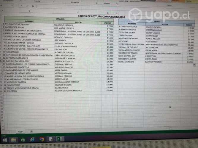 Libros de lectura complementaria