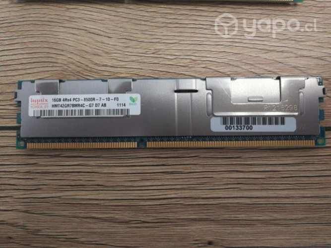 Memoria ram Hynix 2 unidades 16 GB 4rx4 PC3 8500R