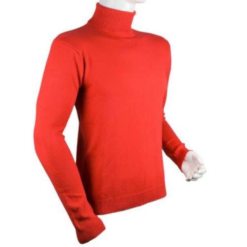 Sweater Rojo New Hilo Fino Cuello Alto M-L-XL-XXL