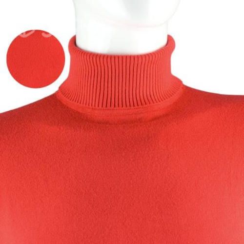 Sweater Rojo New Hilo Fino Cuello Alto M-L-XL-XXL