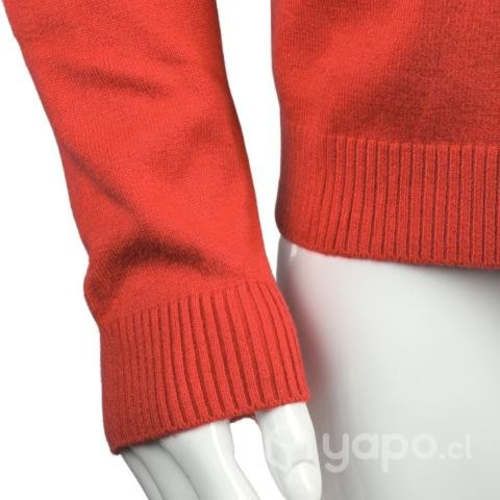 Sweater Rojo New Hilo Fino Cuello Alto M-L-XL-XXL