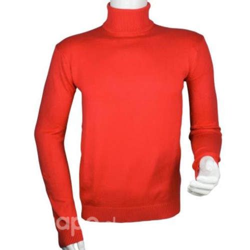 Sweater Rojo New Hilo Fino Cuello Alto M-L-XL-XXL