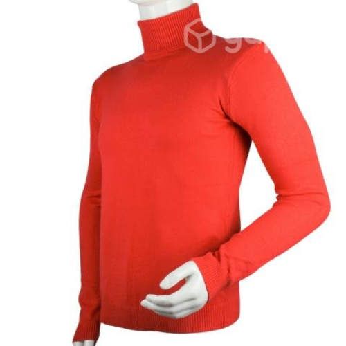 Sweater Rojo New Hilo Fino Cuello Alto M-L-XL-XXL