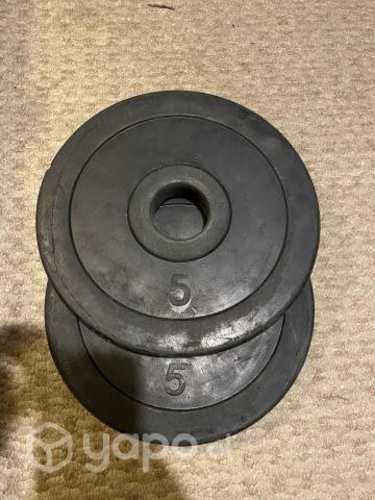 Discos olímpicos 5 kg engomados