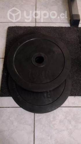 Discos olímpicos 10 kg engomados