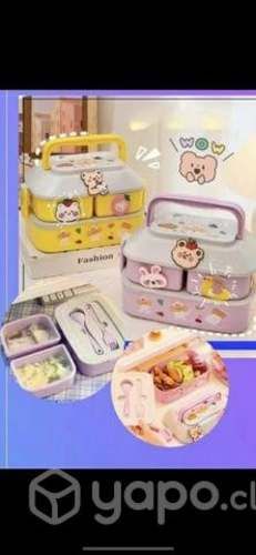 Lonchera kawaii amarilla NUEVA