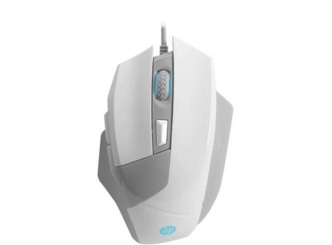 Mouse alambrico hp gamer blanco g200