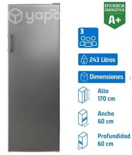 Winia Freezer vertical 243 litros silver
