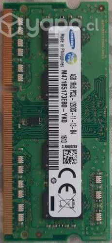 RAM DDR3 4 GB PC3L 1600 mghz