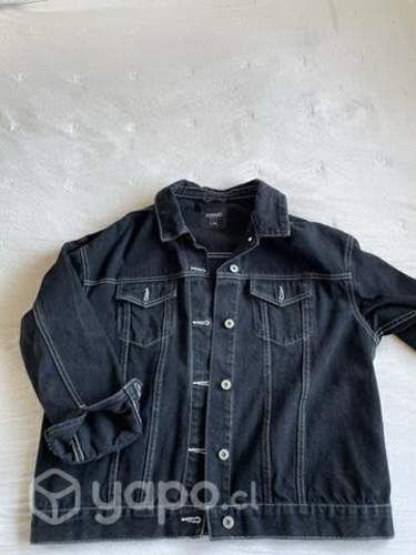 Chaqueta jeans negra