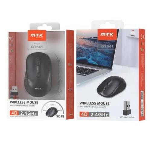 Mouse Inalámbrico GT641 Negro