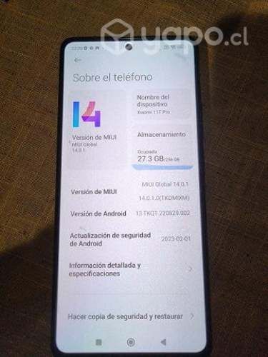 Teléfono Xiaomi 11T Pro