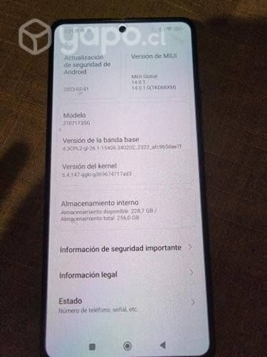 Teléfono Xiaomi 11T Pro