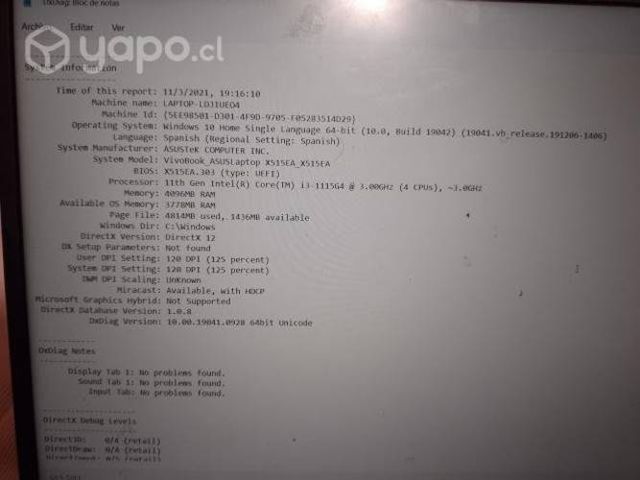 Laptop Notebook Asus