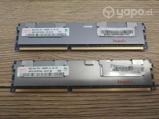 Memoria ram Hynix 8gb 2rx4 Pc3-10600r DDR3
