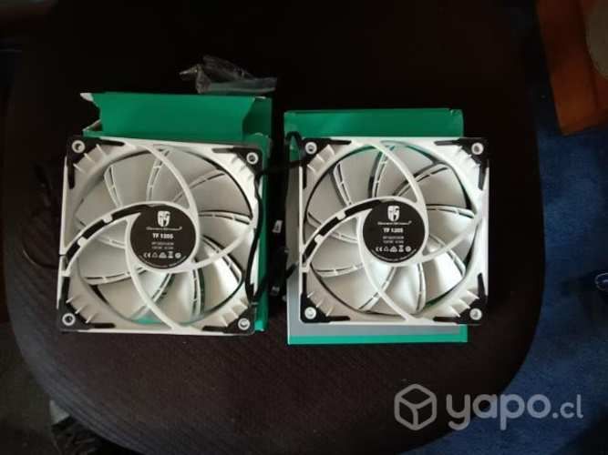 2X Deepcool Ventilador 120mm - White TF Series