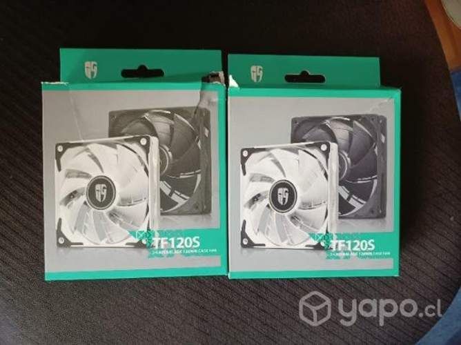 2X Deepcool Ventilador 120mm - White TF Series
