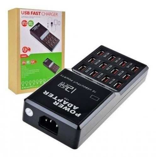 Hub Multi Puerto Usb 3.1 De 12 Puertos Carga Rapid