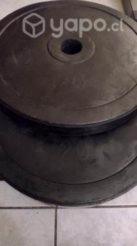 Discos olímpicos engomados 20 kg