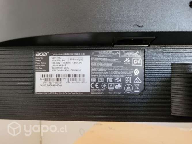 Monitor Acer 0 detalles y muy poco uso