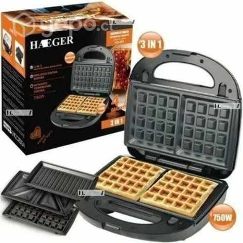 Waflera Sandwichera Plancha Eléctrica 3 En 1