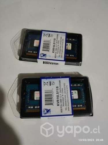 Memorias RAM ddr3 1600 mhz