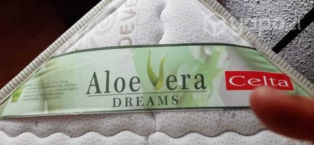 Colchón 1 plaza marca CELTA ALOE VERA