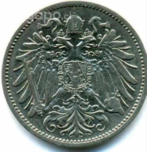 Moneda de 20 Hellers de Austria del año 1894