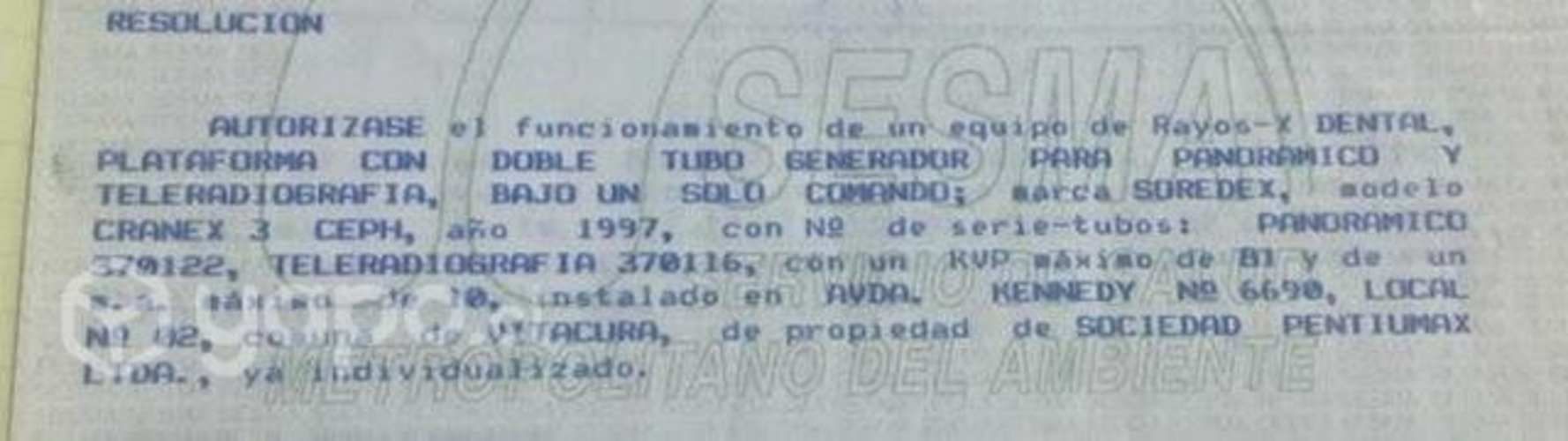 Equipo rx dental soredex