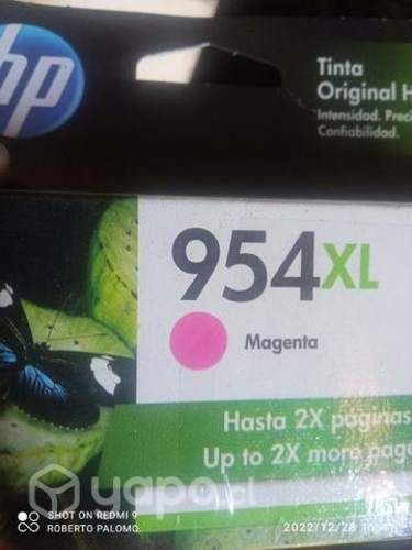 Tintas hp 954xl colores originales caja abierta