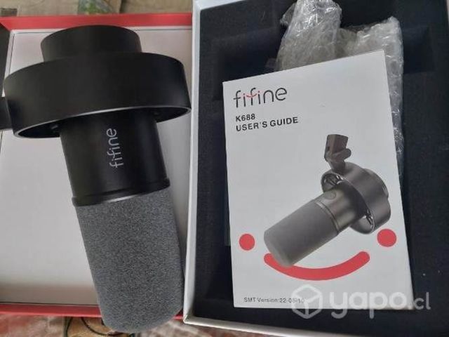Microfono fifine k688 dinamico USB/XLR + brazo