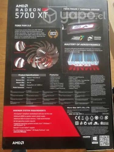 Tarjeta De Video Msi Gaming X Rade, o permuto