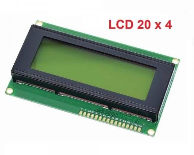 Display Lcd 20x4. Amarillo Y Azul. Para Pic, Ardui
